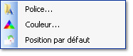Menu clic droit