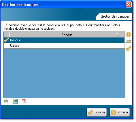 Gestion des banques