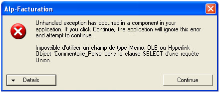 Union dans un memo